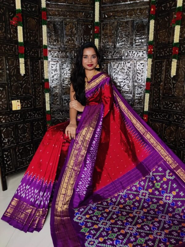 Kanchipuram Ikkat Pure Silk Sarees - Image 3