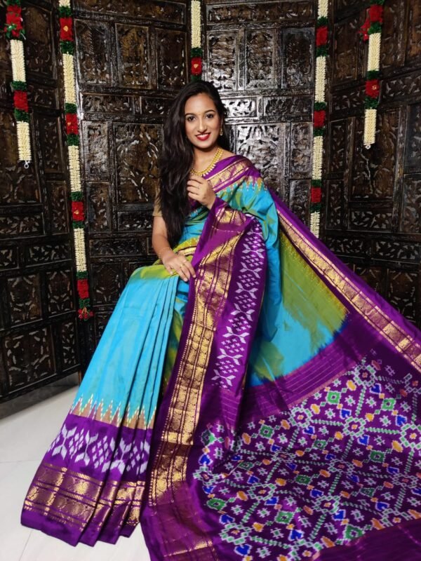 Kanchipuram Ikkat Pure Silk Sarees